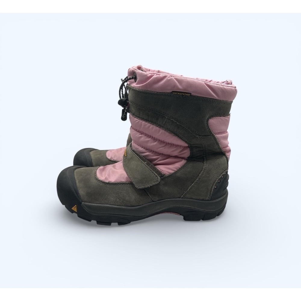 KEEN BRECKENRIDGE BOOTS GIRLS SIZE 6 PINK GRAY